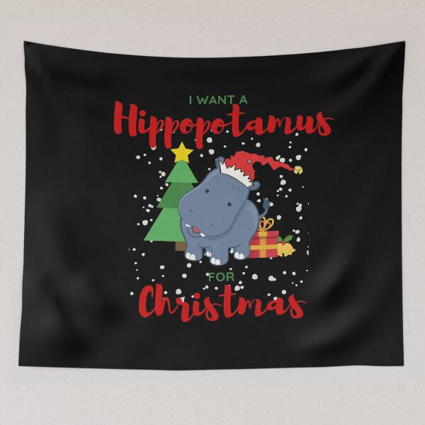 Item preview, I Want A Hippopotamus For Christmas designed and sold by AutumnVibeShop.
