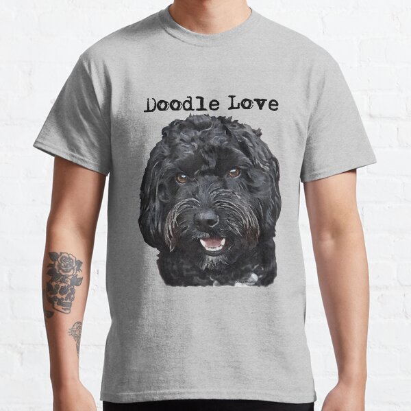 Black Doodle Dog Classic T-Shirt