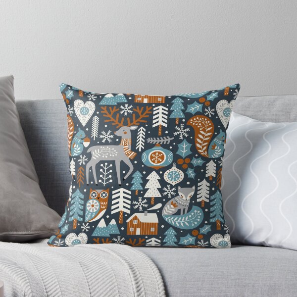 Item preview, Scandinavian Christmas / Dark Blue designed and sold by MirabellePrint.