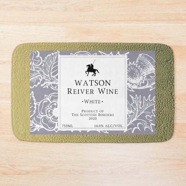 Item preview, WATSON Red Wine Label | Border Reivers designed and sold by yourscotborders.