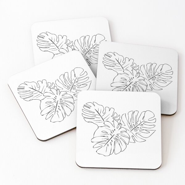 Item preview, Monstera Leaf Minimal Drawing Outline Art designed and sold by YoungESC.