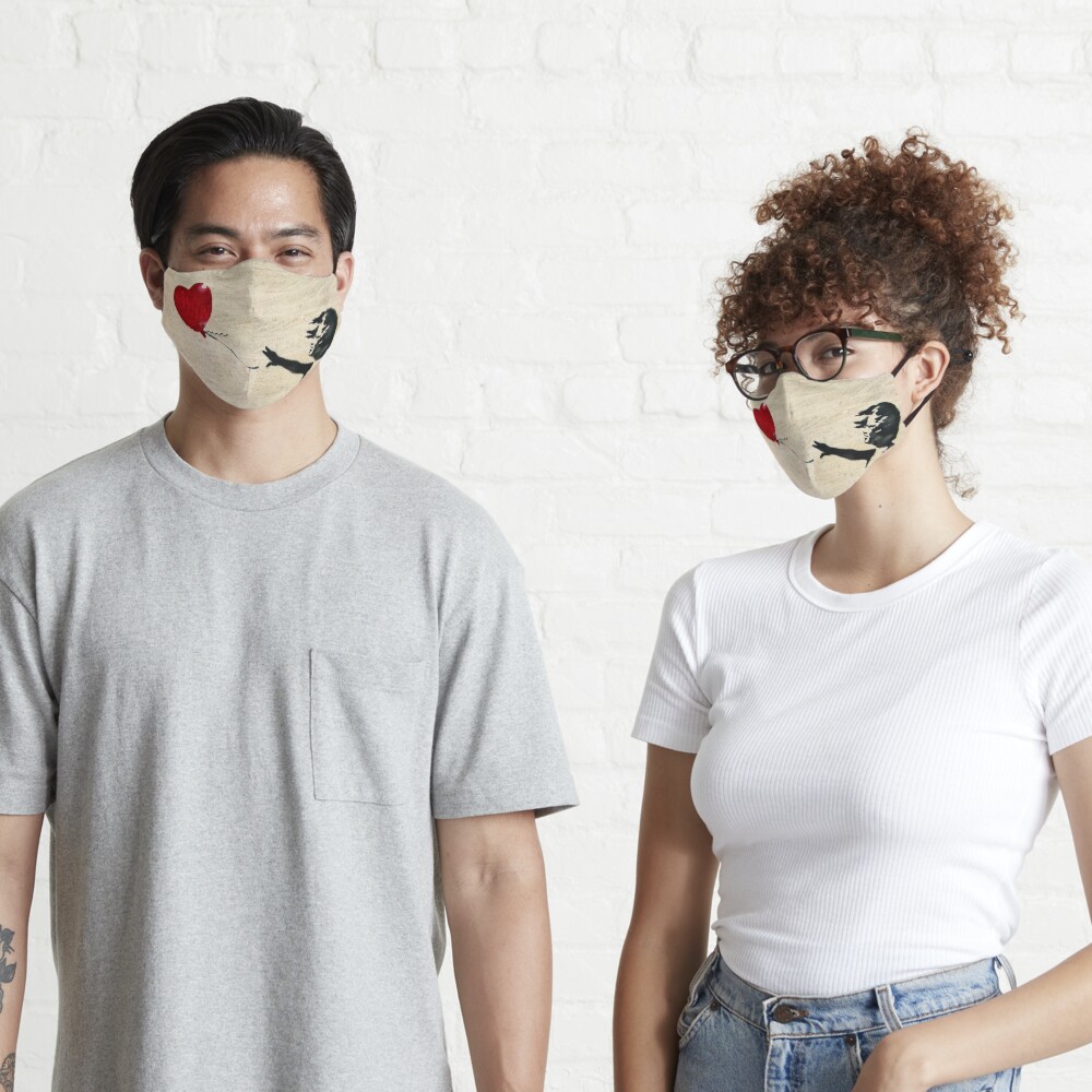 Banksy's Girl with a Red Balloon III Mask