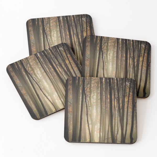 Item preview, A misty Autumn morning in the forest designed and sold by PhotographMassa.