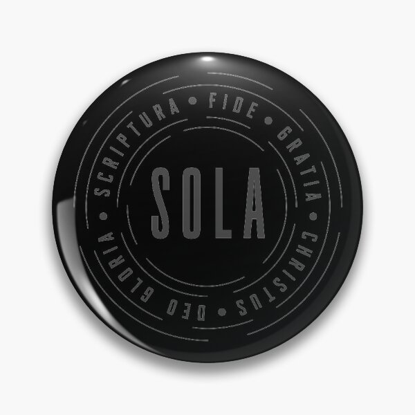 Vista previa del artículo con la obra «Las 5 Solas de la Reforma: Escritura, Fe, Gracia, Cristo, Gloria», diseñado y vendido por InkyPixelPrints.