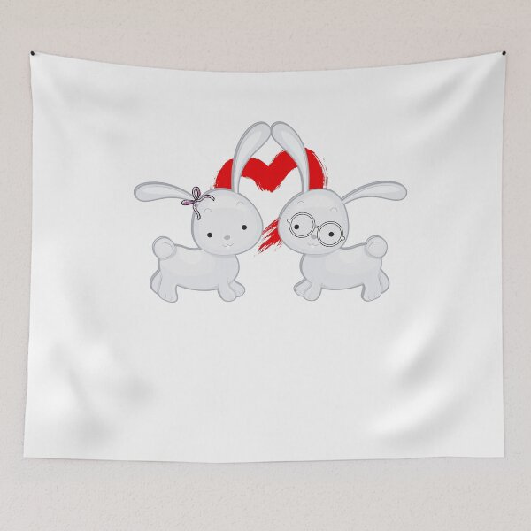 Item preview, Rabbit Couple Shirts designed and sold by therdsak thongdonkhan.