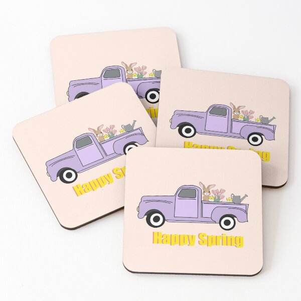 Item preview, Spring flowers truck  designed and sold by morgananjos.