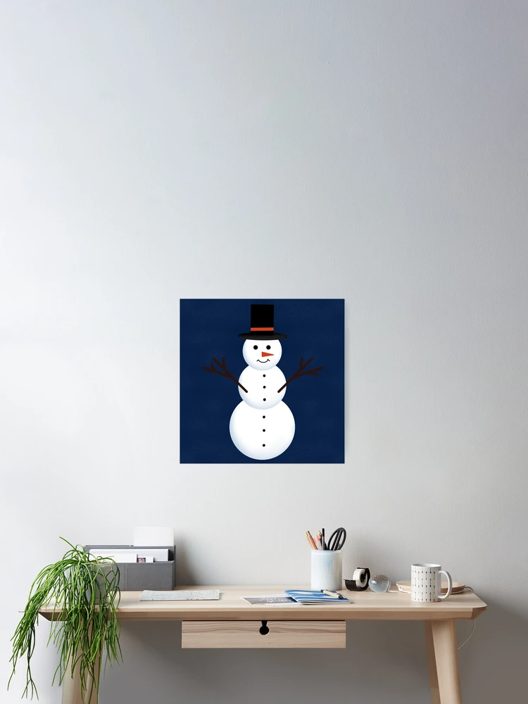 Thumbnail 2 of 3, Poster, Snowman designed and sold by FunkyPattern.
