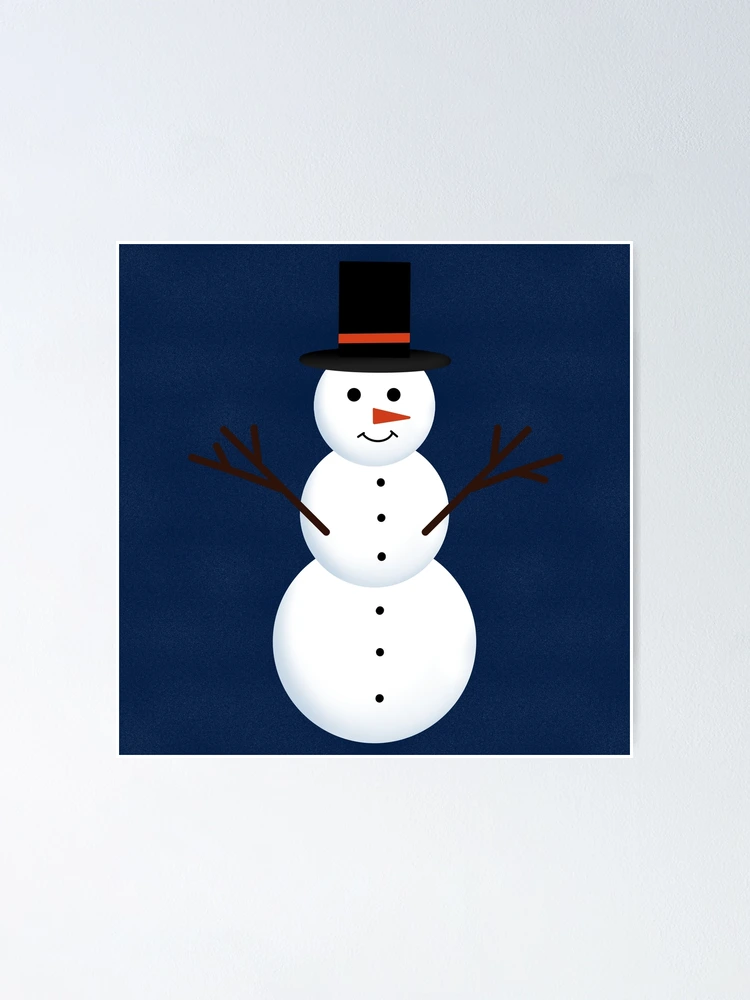 Thumbnail 1 of 3, Poster, Snowman designed and sold by FunkyPattern.