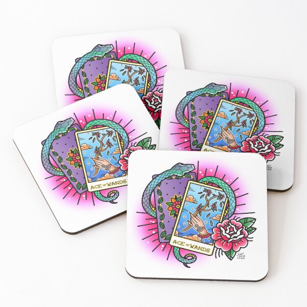 Item preview, Ace of Wands designed and sold by Mhaddie.