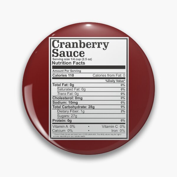 Item preview, Cranberry Sauce Nutrition Facts Thanksgiving Funny Food Nutrients  designed and sold by alenaz.