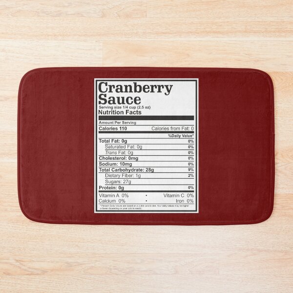 Item preview, Cranberry Sauce Nutrition Facts Thanksgiving Funny Food Nutrients  designed and sold by alenaz.