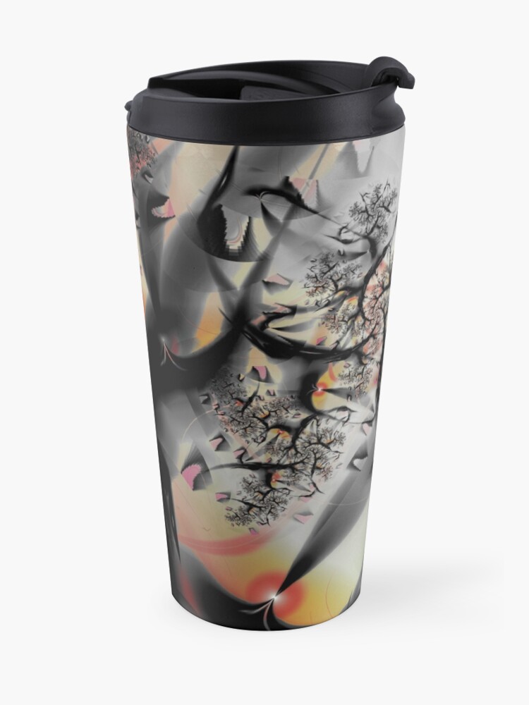 Alternate view of Fractal Forest - Tree Art Travel Mug