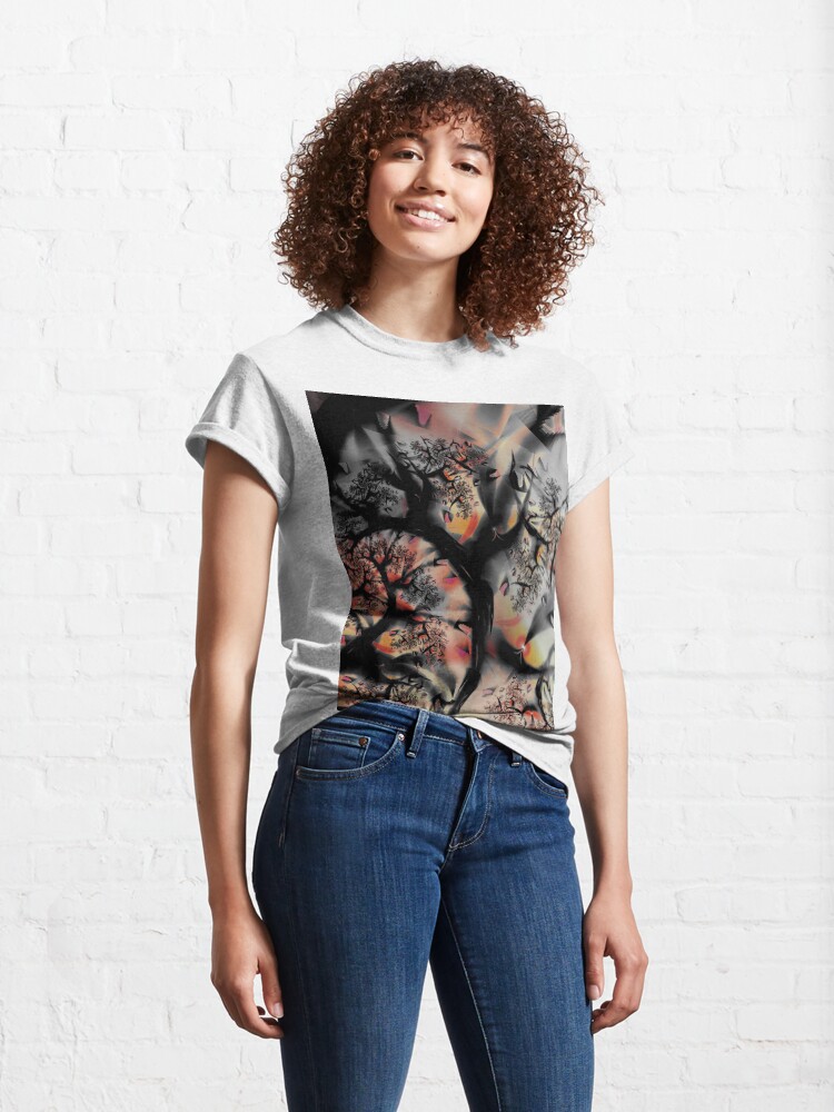 Alternate view of Fractal Forest - Tree Art Classic T-Shirt