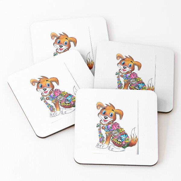 Item preview, This is  a crazy doggo doodle print  designed and sold by Volexxart.