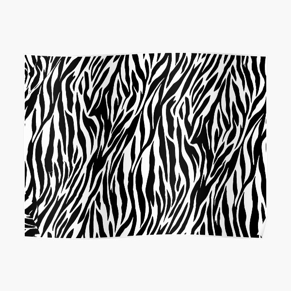 Zebra skin Poster