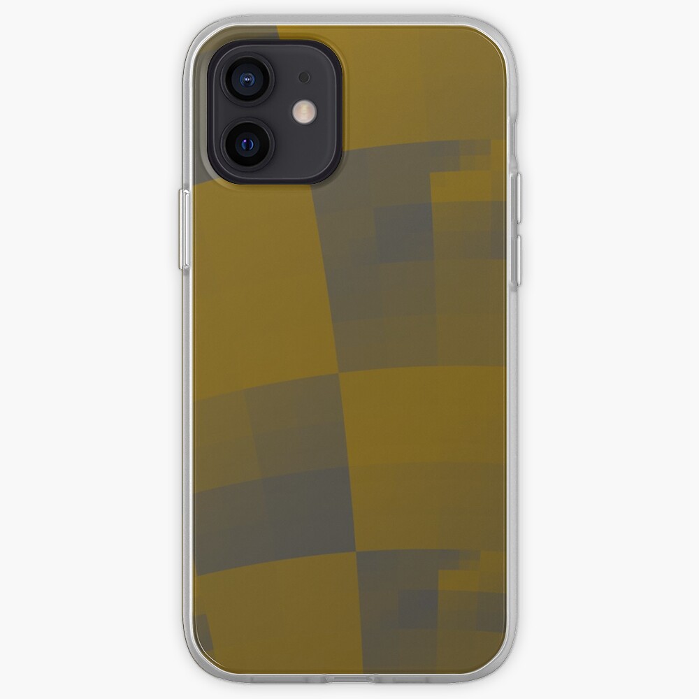 Squares Abstract Pattern Brown iPhone Case & Cover