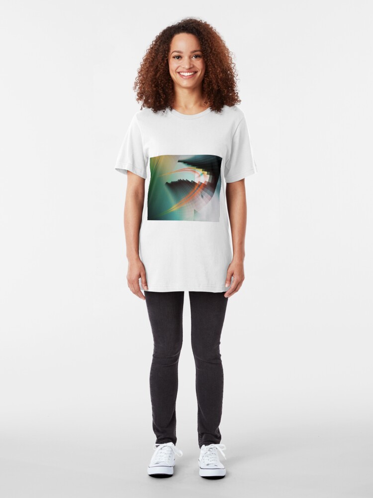 Alternate view of Multi-Color Abstract Symbol Slim Fit T-Shirt