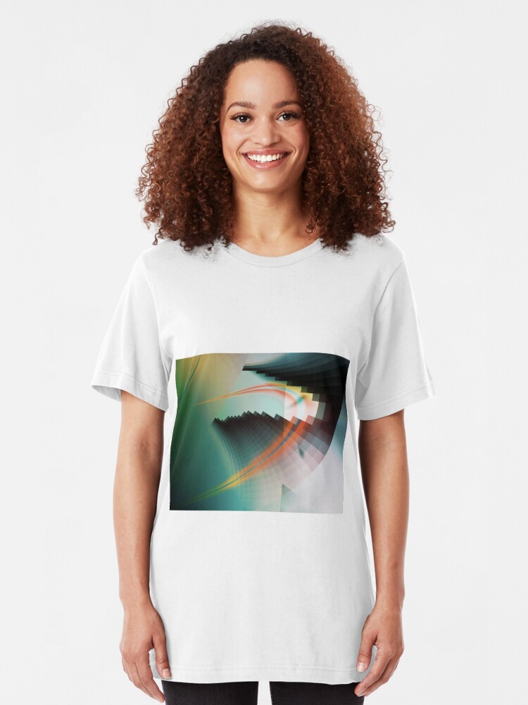 Alternate view of Multi-Color Abstract Symbol Slim Fit T-Shirt
