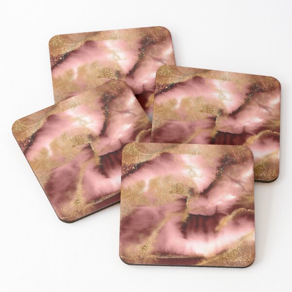 Item preview, Fall Trend Copper Brown And Gold Faux Marble Landscape designed and sold by MysticMarble.