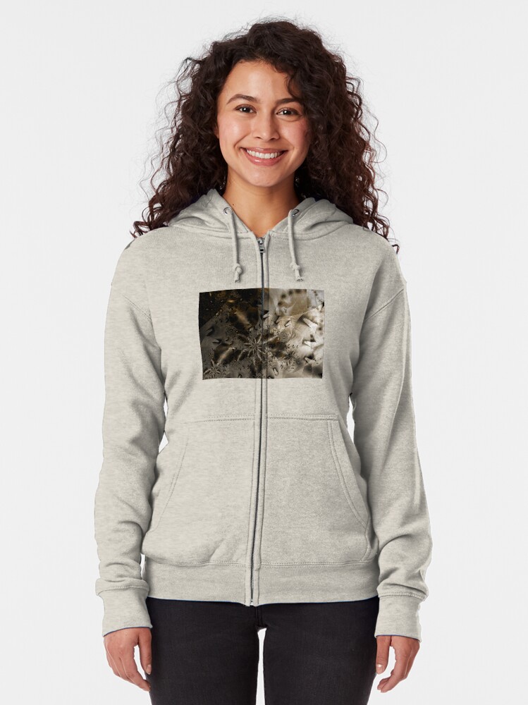 Alternate view of The Badlands Space Art Zipped Hoodie