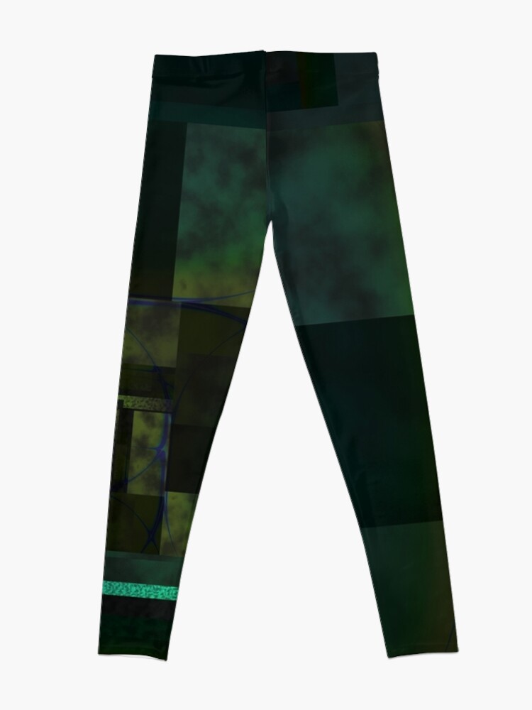 Alternate view of City Abstract Dark Blue / Marble Leggings