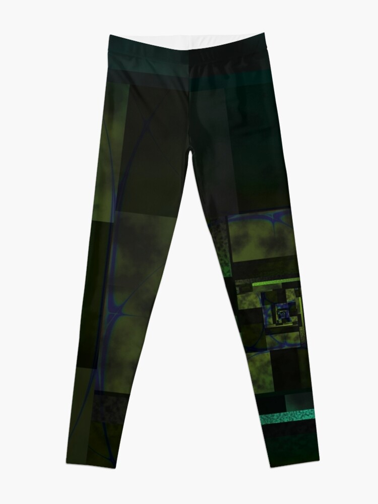 Alternate view of City Abstract Dark Blue / Marble Leggings