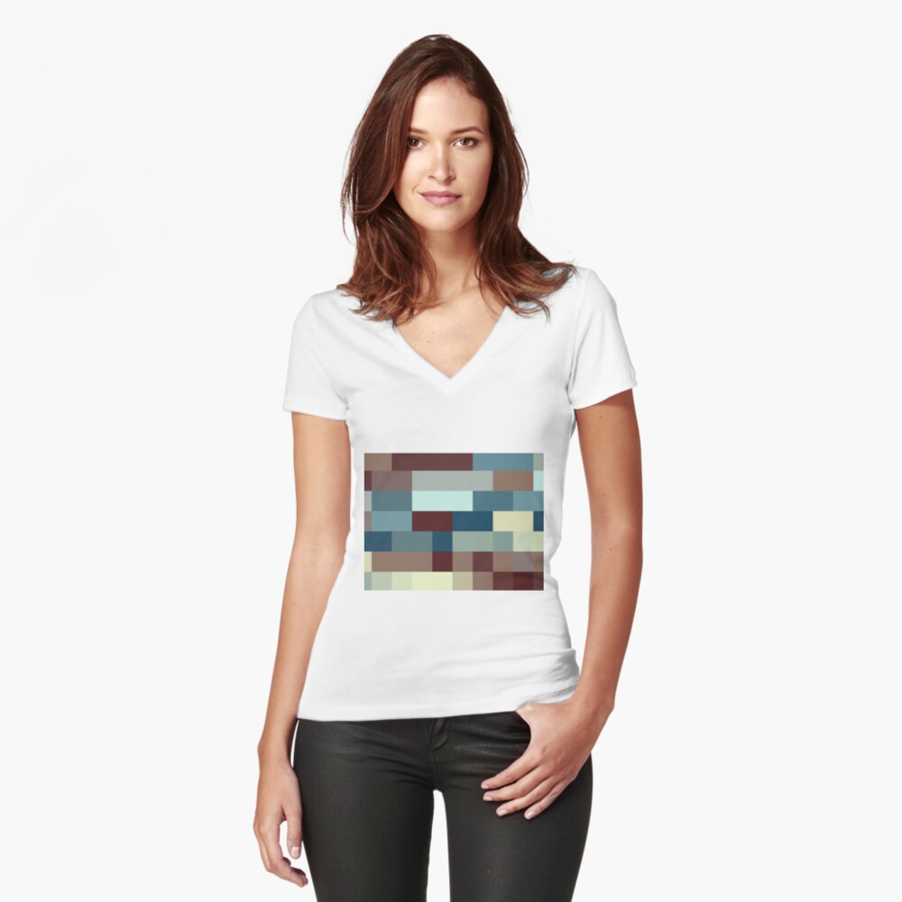 Item preview, Fitted V-Neck T-Shirt designed and sold by garretbohl.