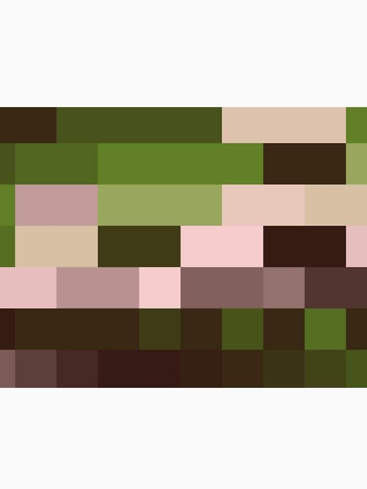 Checkered Pattern Green Brown Pink by garretbohl