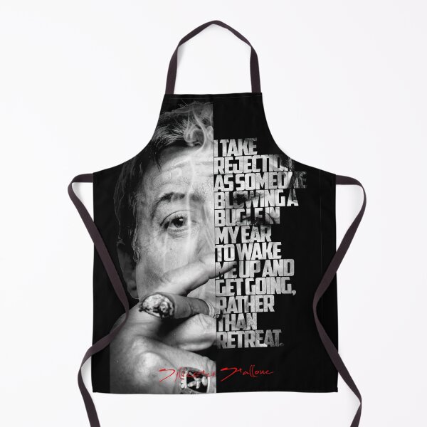 Item preview, Black and white Sylvester Stallone quote poster designed and sold by Enea Kelo.