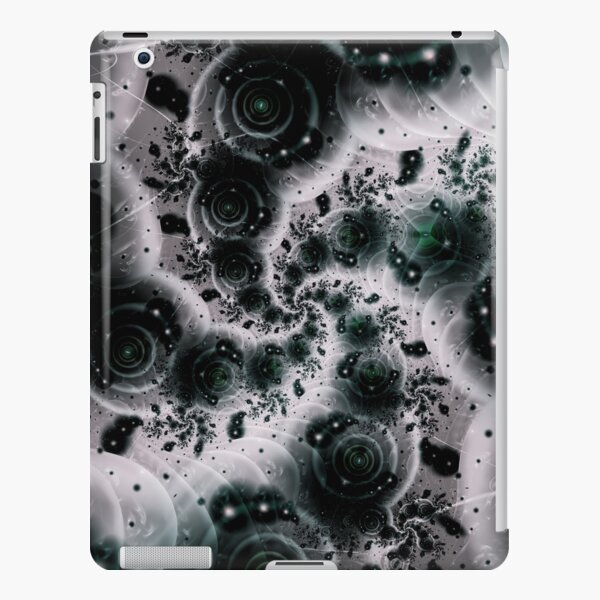 White Spiral Futuristic Art iPad Snap Case
