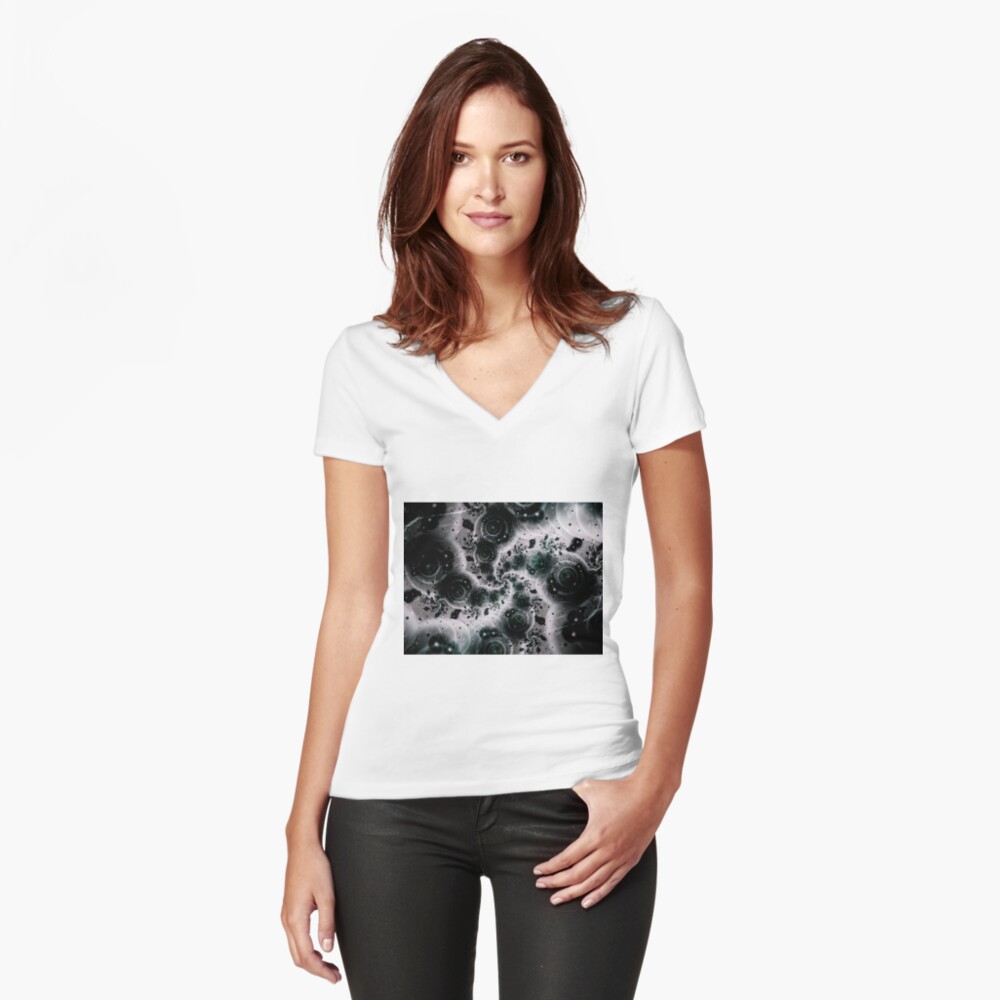 Item preview, Fitted V-Neck T-Shirt designed and sold by garretbohl.