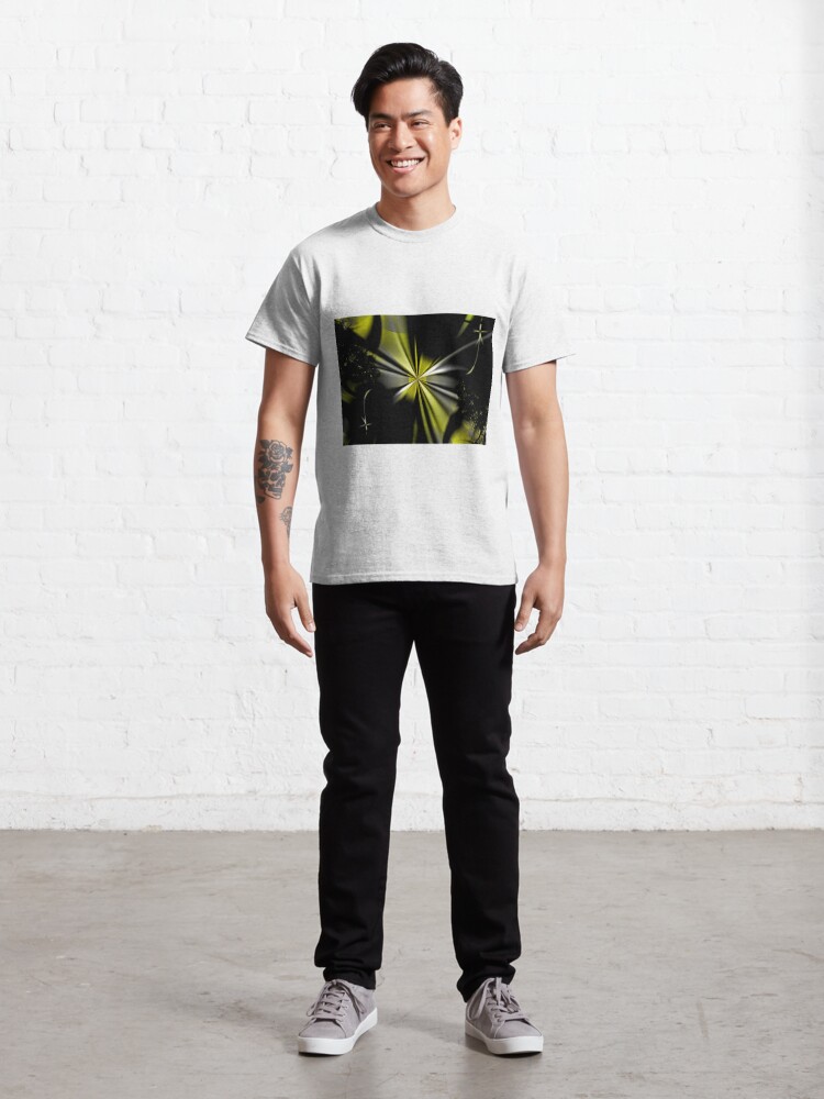 Alternate view of Yellow Flower Abstract Classic T-Shirt