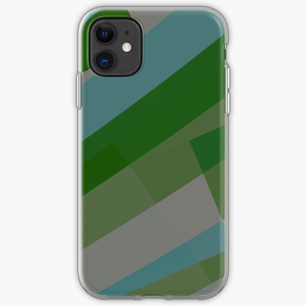 Leopard Zebra Pattern Green Blue Gray iPhone Case & Cover