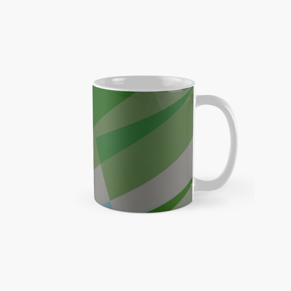 Leopard Zebra Pattern Green Blue Gray Classic Mug