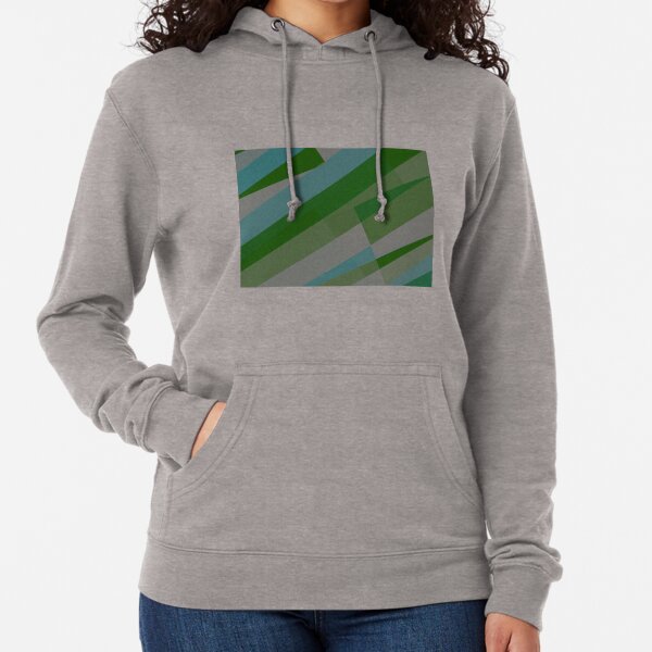 Leopard Zebra Pattern Green Blue Gray Lightweight Hoodie