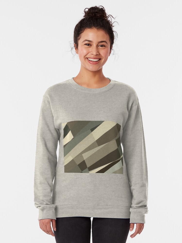 Alternate view of Camo Leopard Zebra Stripes Pattern Pullover Sweatshirt