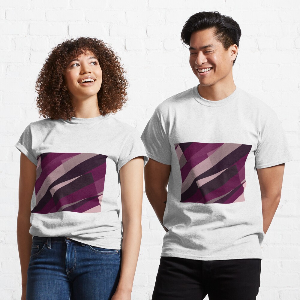 Pink Purple Leopard Design Pattern Classic T-Shirt