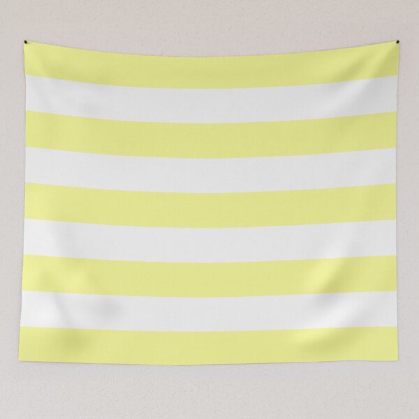 Item preview, Medium YELLOW and WHITE Horizontal STRIPES designed and sold by RachelMacht.