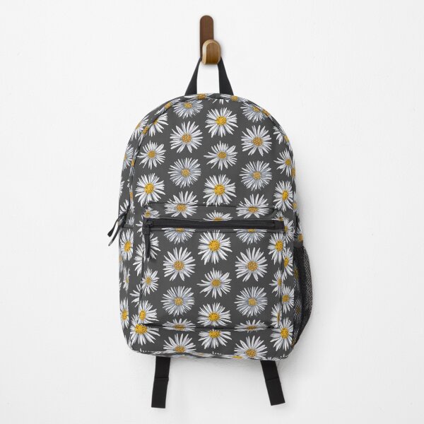 Item preview, White asters on dark gray, dense designed and sold by colorofmagic.
