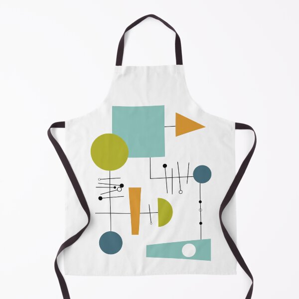 Item preview, Retro Flowchart Mid Century Modern Colorful Shapes and Lines designed and sold by Orchard Berry.