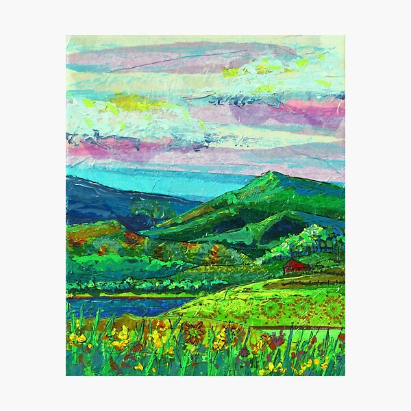 Lake and Mountain View Photographic Print