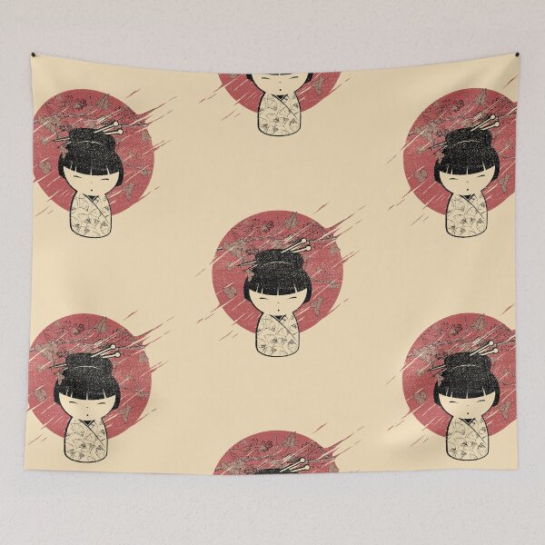 Item preview, Vintage Kokeshi Dolls Lovers Gift designed and sold by tincho86tb.