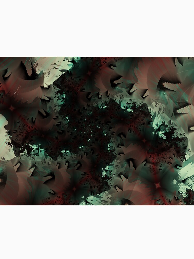 Thumbnail 7 of 7, Classic T-Shirt, Red Green Snowflake Abstract Design designed and sold by Garret Bohl.