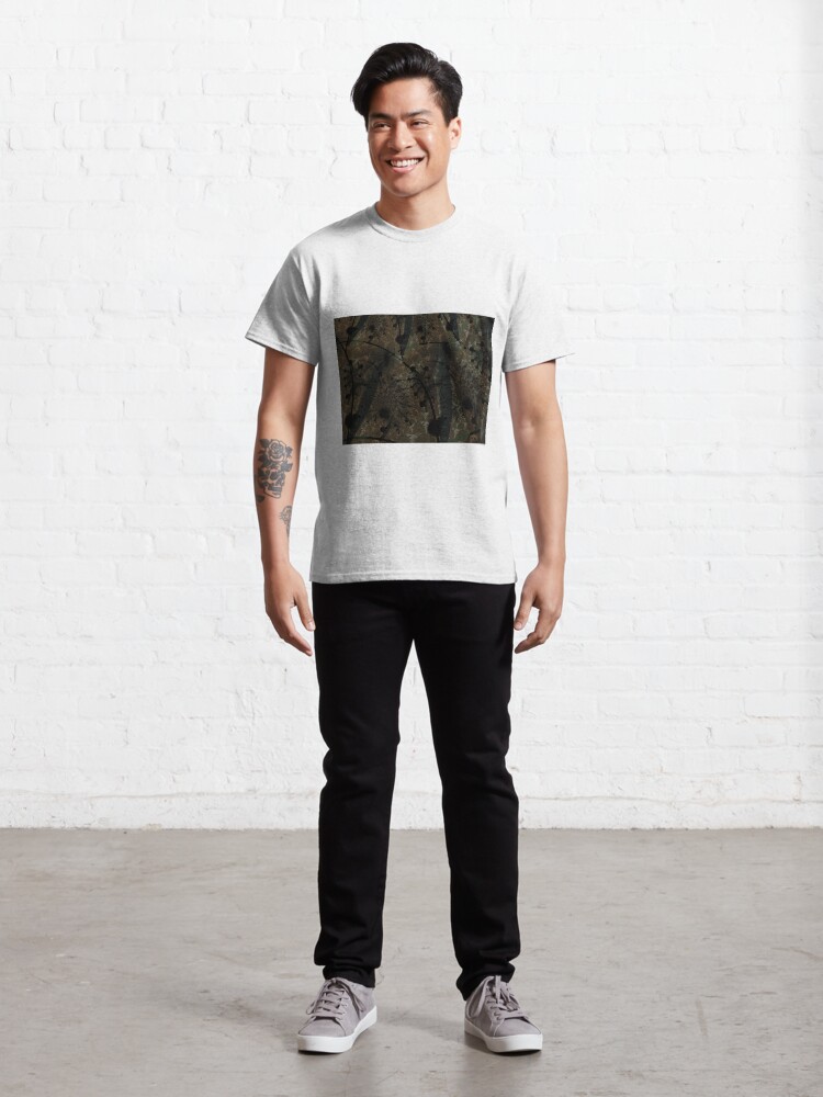 Thumbnail 3 of 7, Classic T-Shirt, Forest Floor Art Texture designed and sold by Garret Bohl.