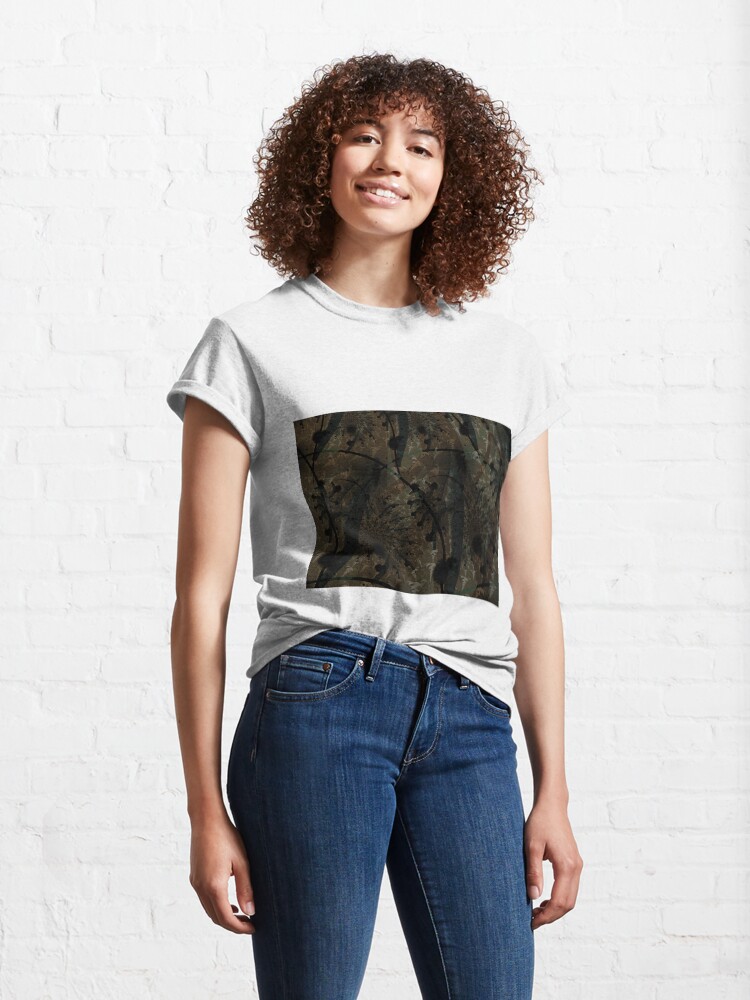 Thumbnail 4 of 7, Classic T-Shirt, Forest Floor Art Texture designed and sold by Garret Bohl.
