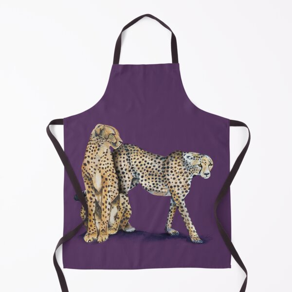 Item preview, Two Cheetahs - purple grape background designed and sold by Linda Sholberg.