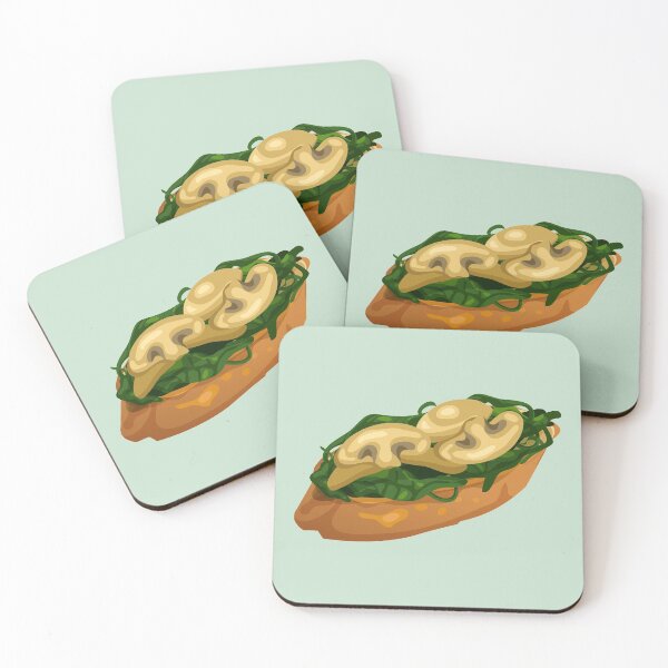 Item preview, Spinach and Mushroom Bruschetta designed and sold by Alicia Chee.