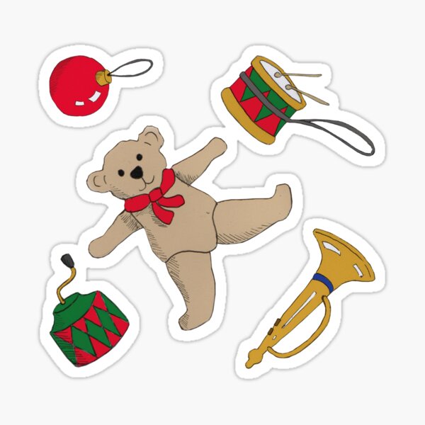Christmas stuff pattern Sticker