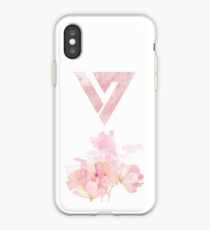 Floral Watercolor Seventeen Logo (Kpop) iPhone Case
