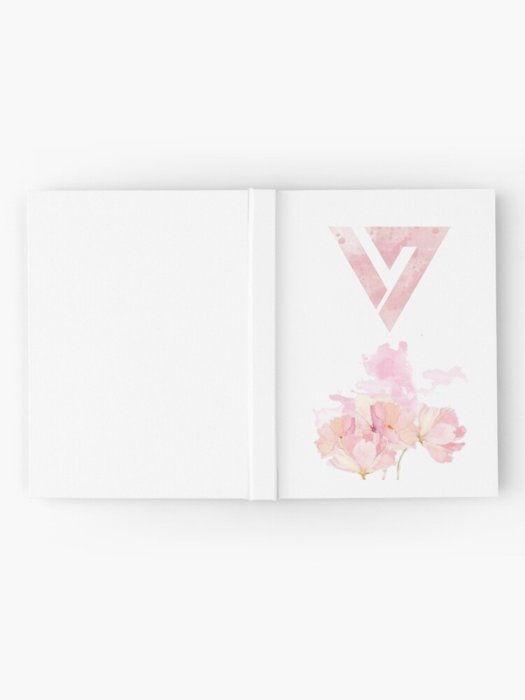 Alternate view of Floral Watercolor Seventeen Logo (Kpop) Hardcover Journal
